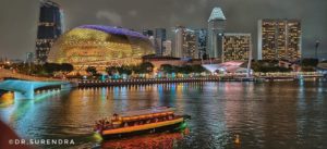 Nightscape of Singapore.