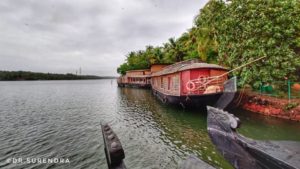 Houseboats at Ashtamudi lake