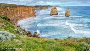 Scene at The view point at Twelve Apostles